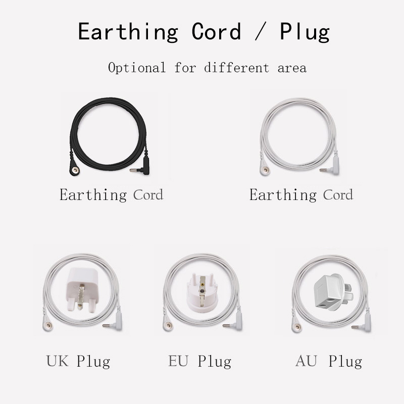 Earthing Grounding Rod - Aardingsplug/fitting/staaf/armband met draad voor aardingsblad/kussensloop/mat