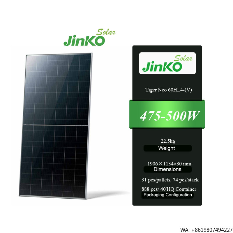 Jinko Solar Panel N-Type - Jinko Tiger Neo 60HL4-(V) 475-500W N-type