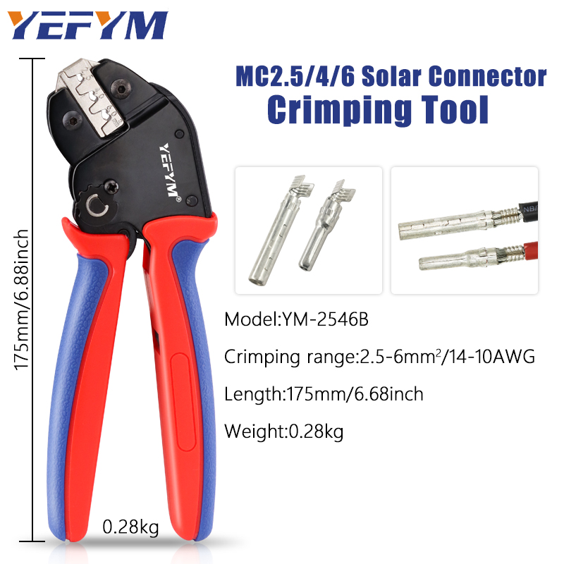 Mc4 Crimping Tool - Solar Crimper Tool YM-2546B voor MC2.5/4/6mm2