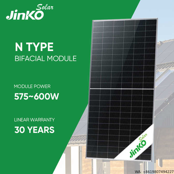 Jinko Solar Panel N-Type - JINKO N-type zonnepaneel JKM575-600N-72HL4-BDV 575W 580W