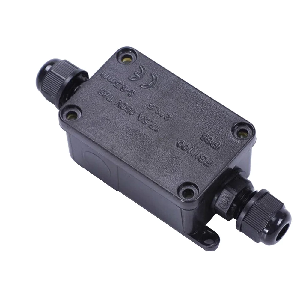 Waterproof Junction Box Solar - 2-weg buitenaansluitdoos Waterdicht IP65 Kabelconnector PC-aansluitdoos