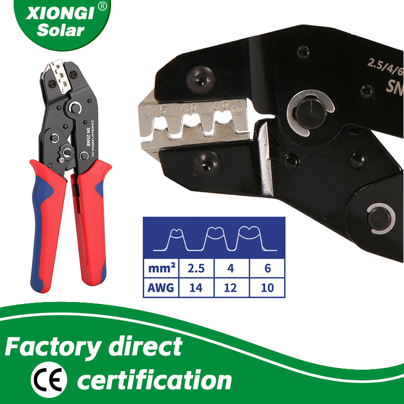 Mc4 Crimping Tool - SN-2546B Fotovoltaïsche Connectoren Tang Krimptang Set