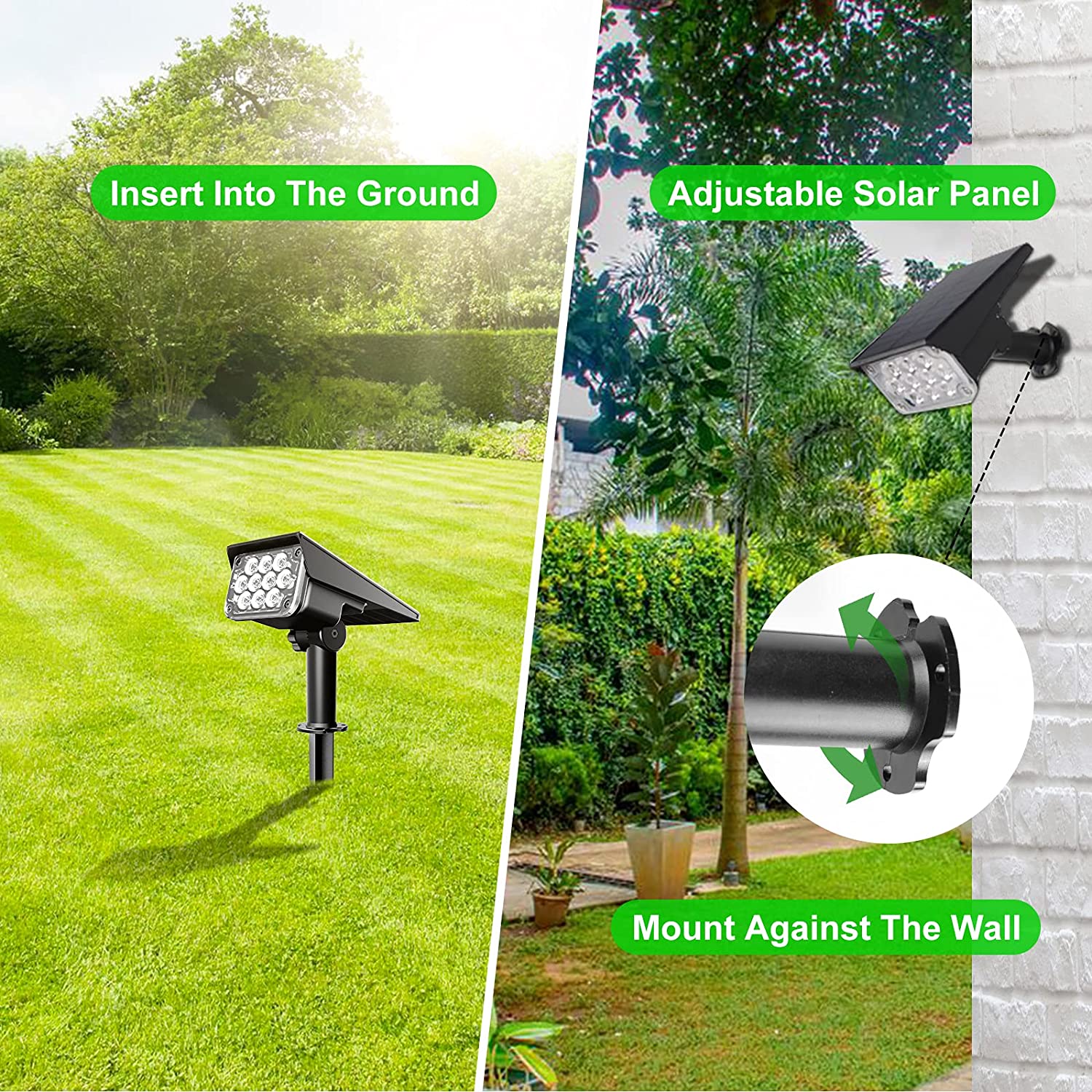 4 stks Solar Spotlight Outdoor - Waterproof Junction Box Solar recensie en prijs