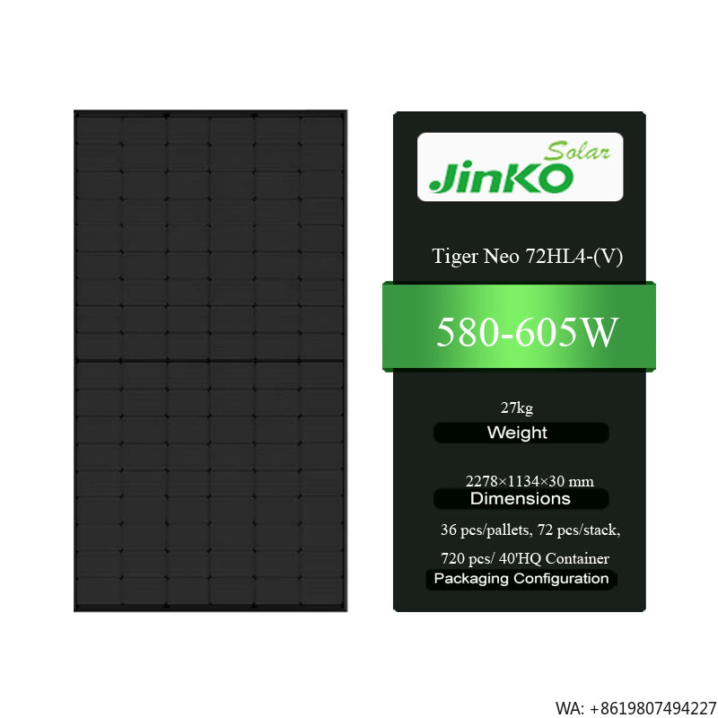 Jinko Tiger Neo 72HL4-(V) 580- - Jinko Solar Panel N-Type recensie en prijs
