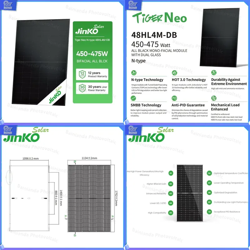 Jinko 30-jarige N-type monocri - Jinko Solar Panel N-Type recensie en prijs